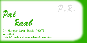 pal raab business card